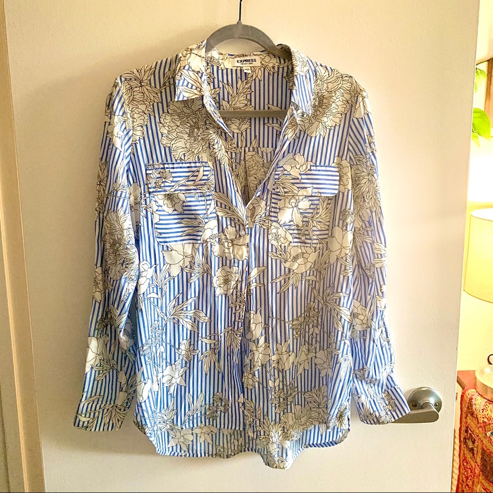 Patterned Dress Shirt